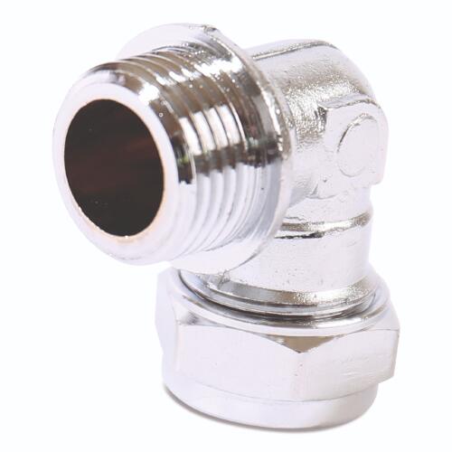 An image of the Flowflex Chrome Plated Compression Male Elbow, product code: P802CP