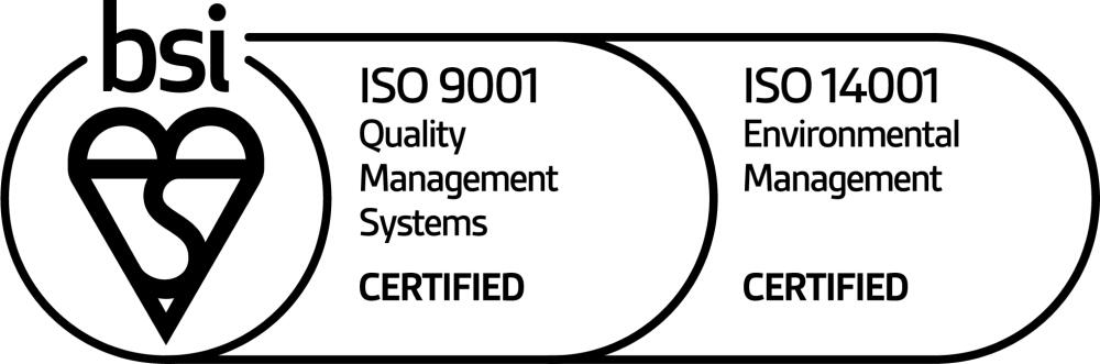 BSI ISO:9001, ISO:14001 Approval Mark